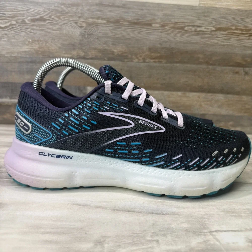 Brooks Glycerin 20 Women's Size 9‎ B Blue Running Shoes Sneakers 1203691B499
